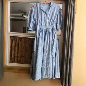 3/4 Sleeve Blue Meg Dress Little Women Alterier Small